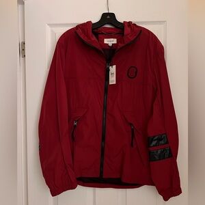 COACH Mesh Lined Windbreaker Hooded Jacket